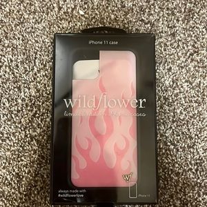 Flames pink wildflower case for a Iphone 11 and comes with a wildflower box!